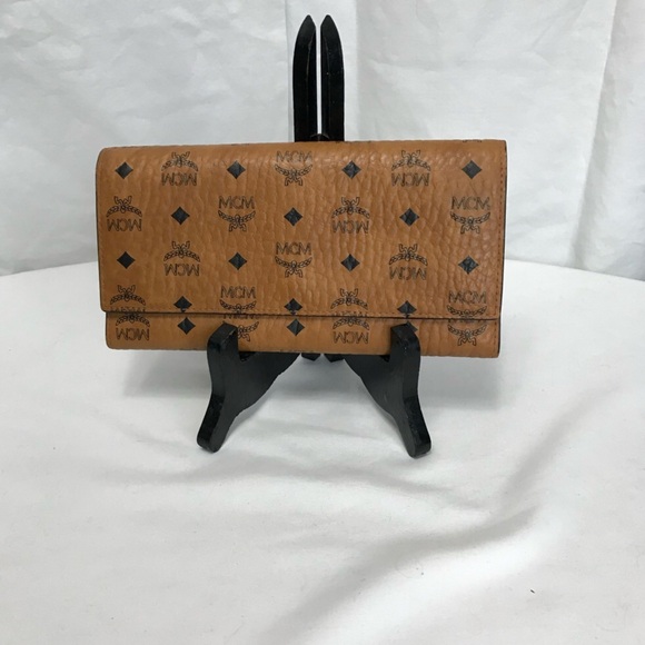 MCM Vintage Rare Tan Leather Hobo Bag and Wallet Bundle EUC - Picture 9 of 12